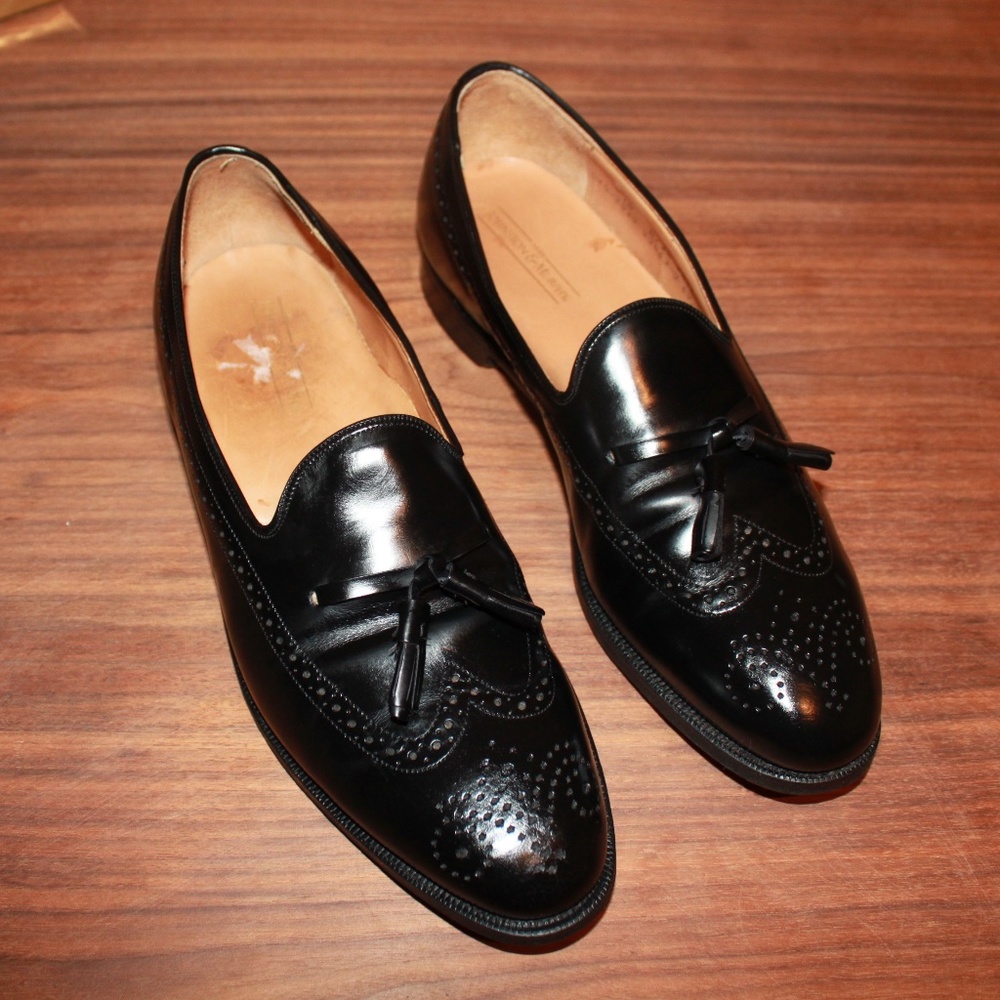 Johnston Murphy Tassel Loafers Black